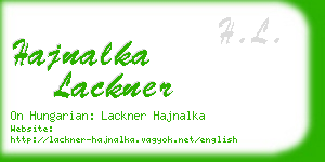 hajnalka lackner business card